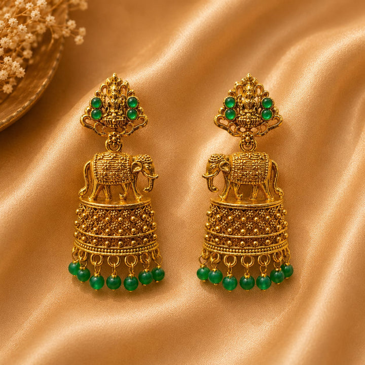 Gajalakshmi Jhumka Earrings
