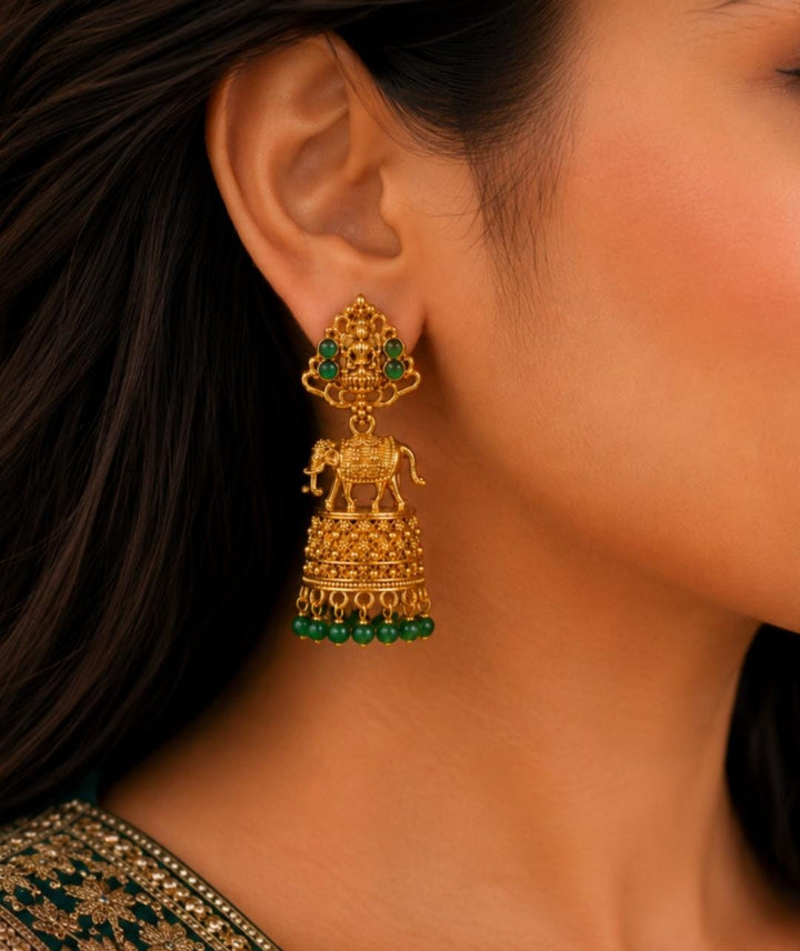 Gajalakshmi Jhumka Earrings