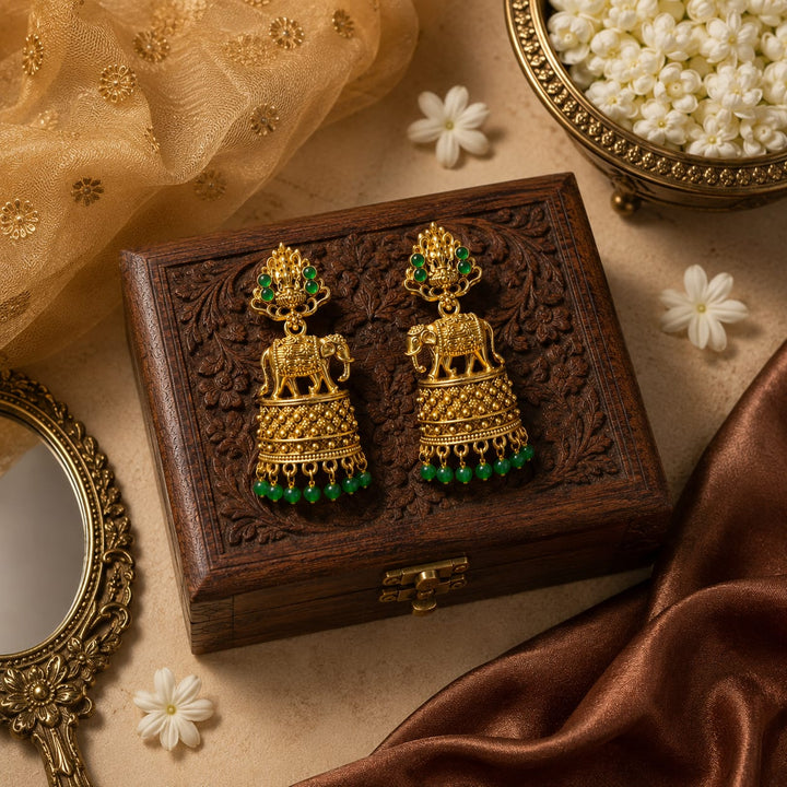Gajalakshmi Jhumka Earrings