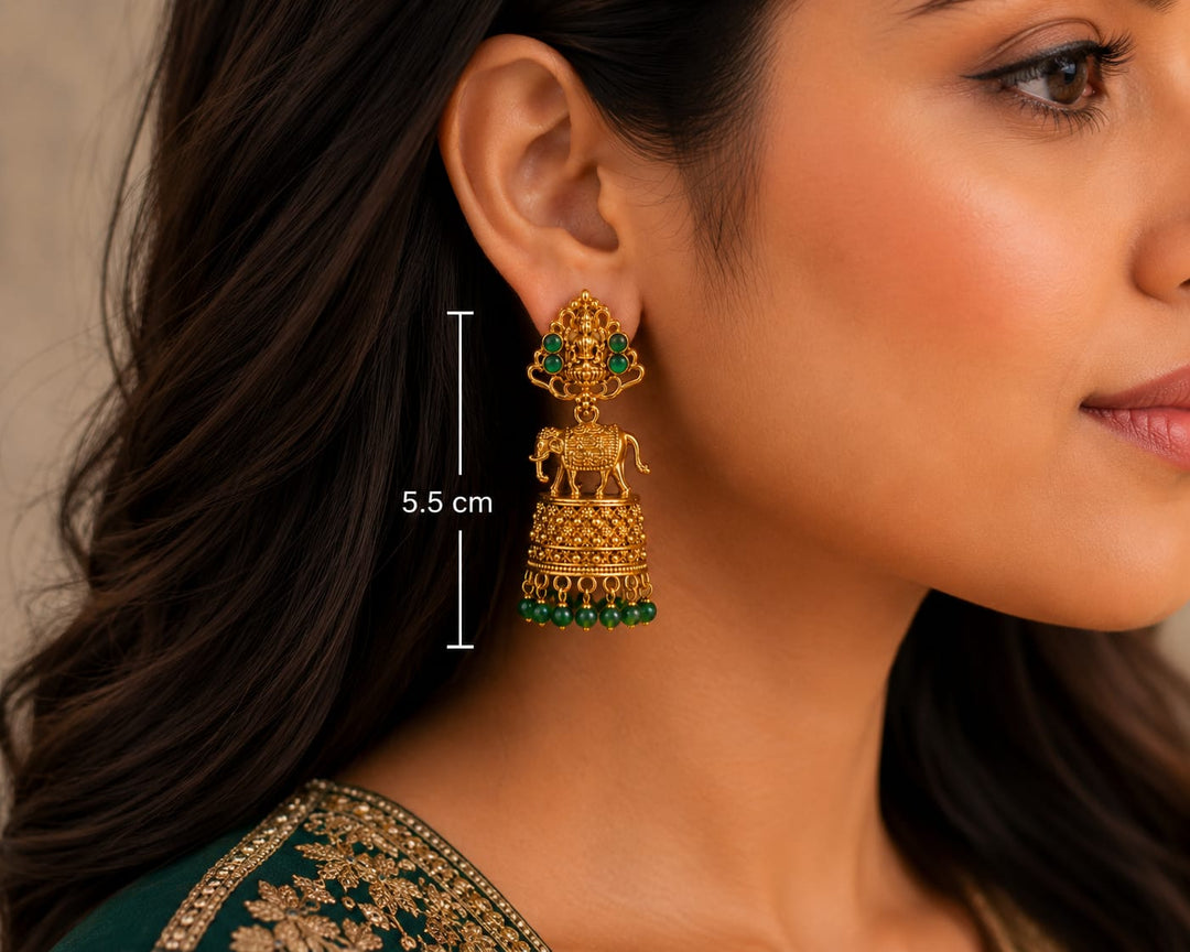 Gajalakshmi Jhumka Earrings