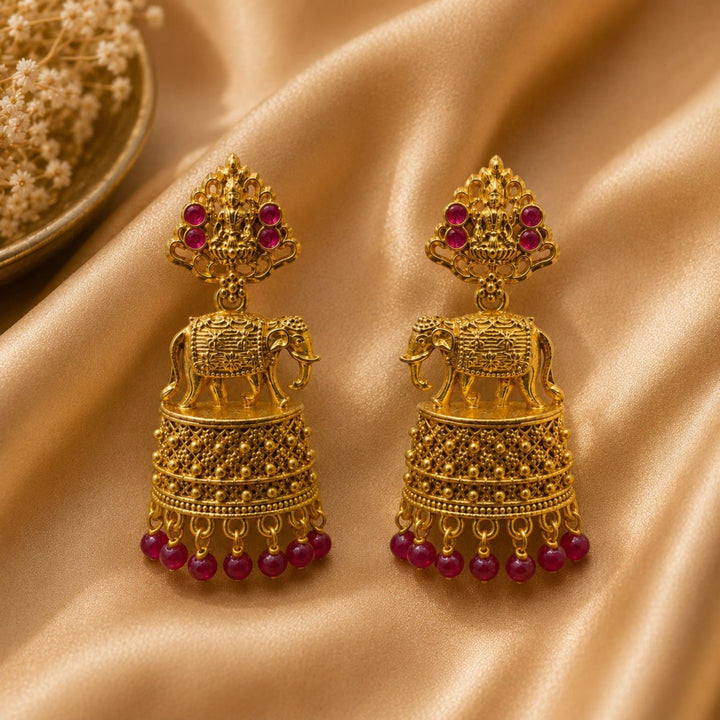 Gajalakshmi Jhumka Earrings